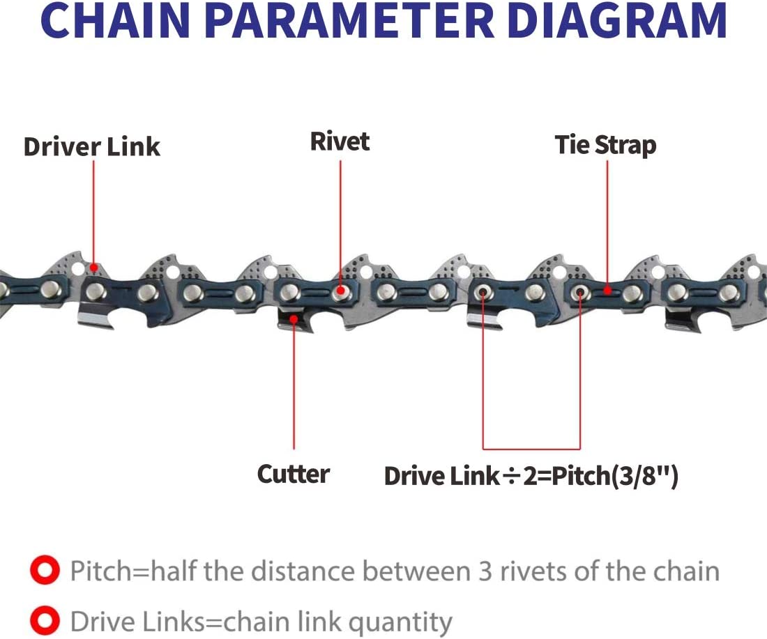 6 | 8  Inch Chains For Aussies Premium Chainsaw - Aussies Premium
