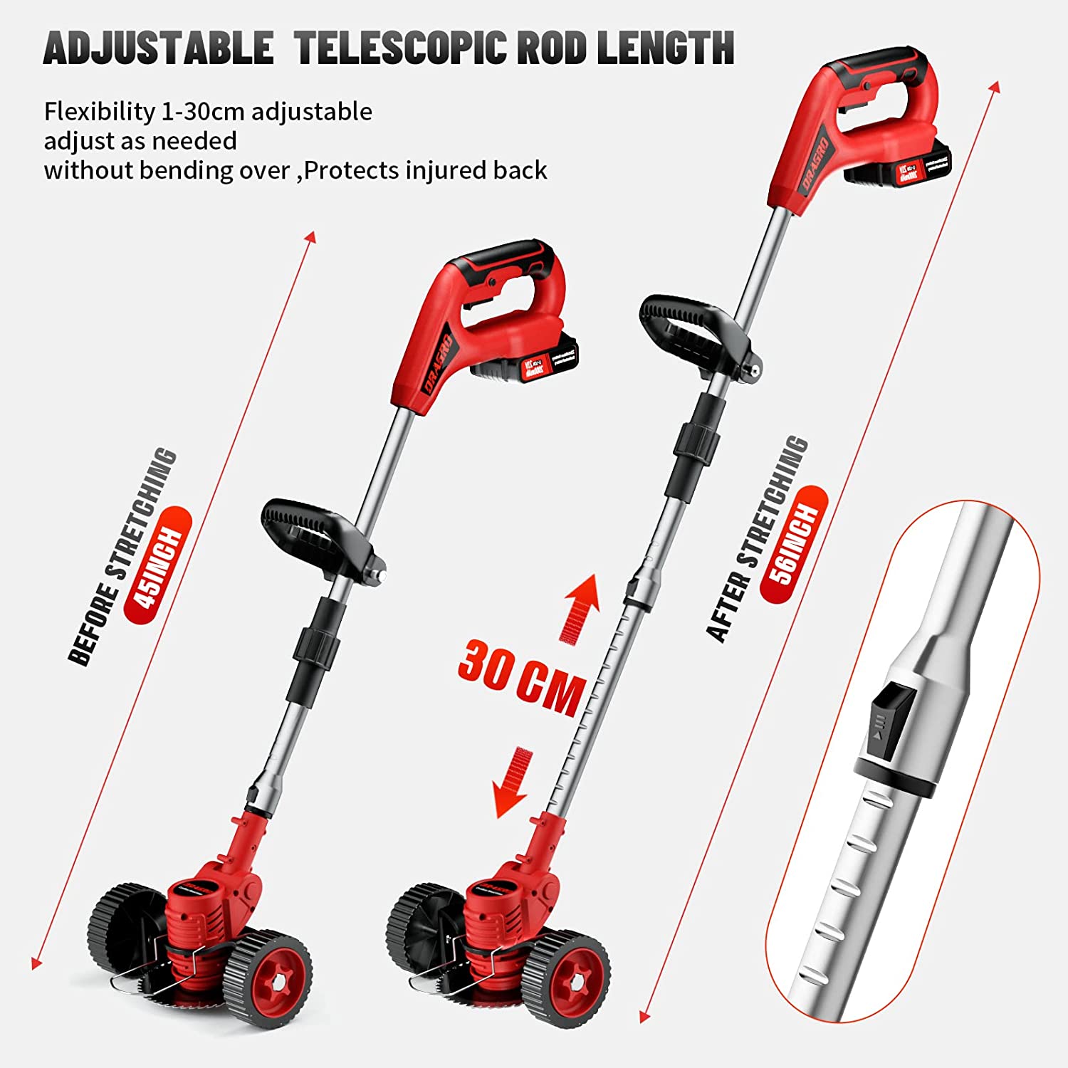 Electric Cordless Grass Trimmer - Aussies Premium